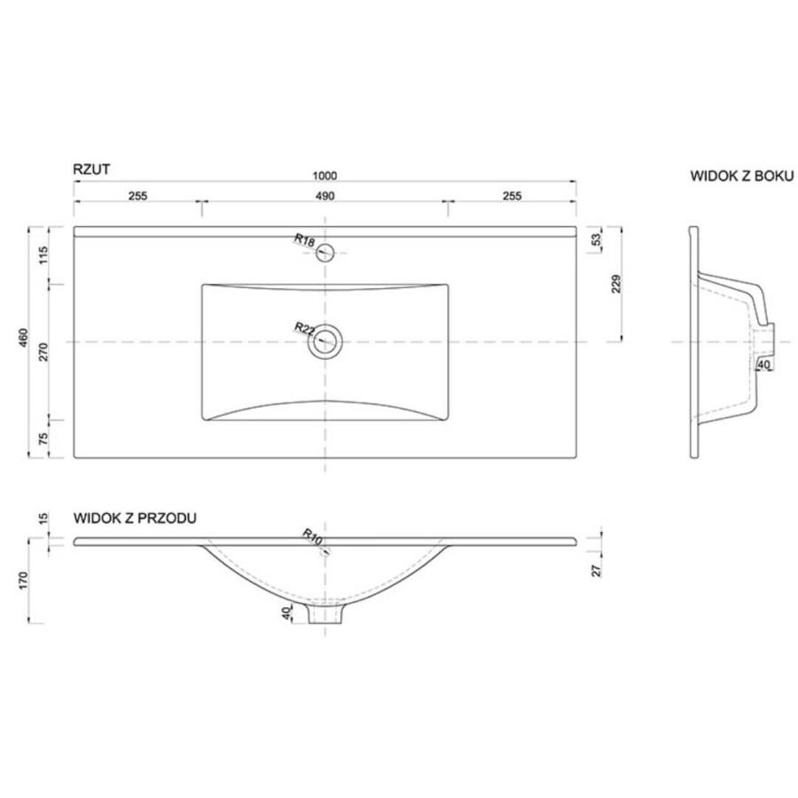 DEFTRANS PLAN 100 SINK 1726