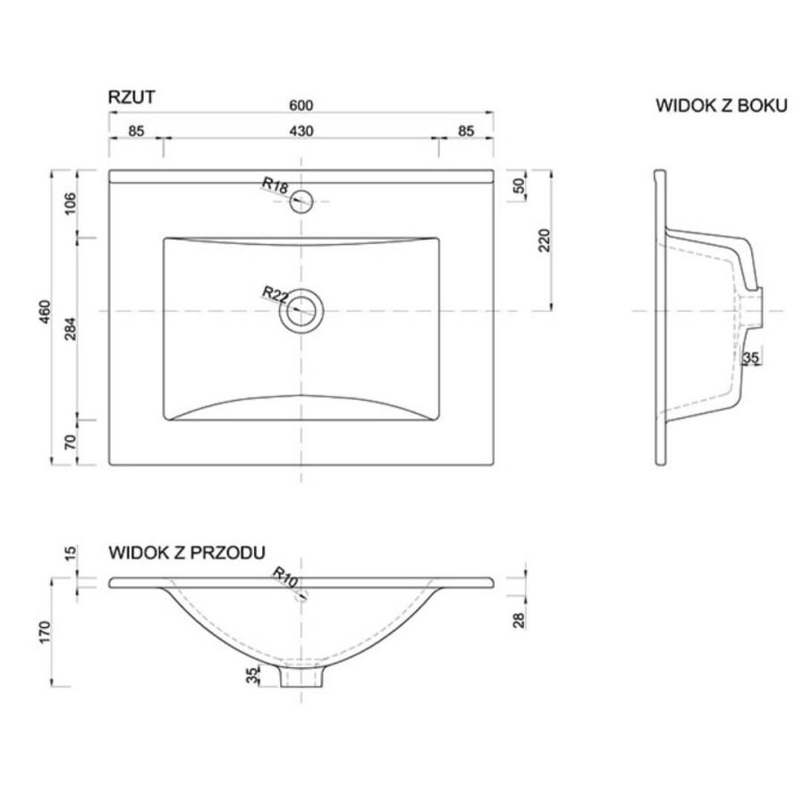 DEFTRANS PLAN 60 SINK 1722