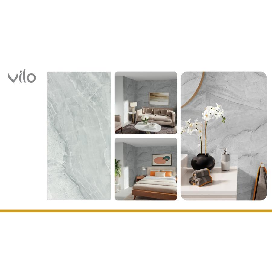 VILO SPC WALL PANEL ASH GREY   60X120 2.88M2