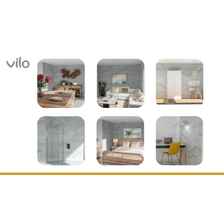 VILO SPC WALL PANEL ASH GREY   60X120 2.88M2