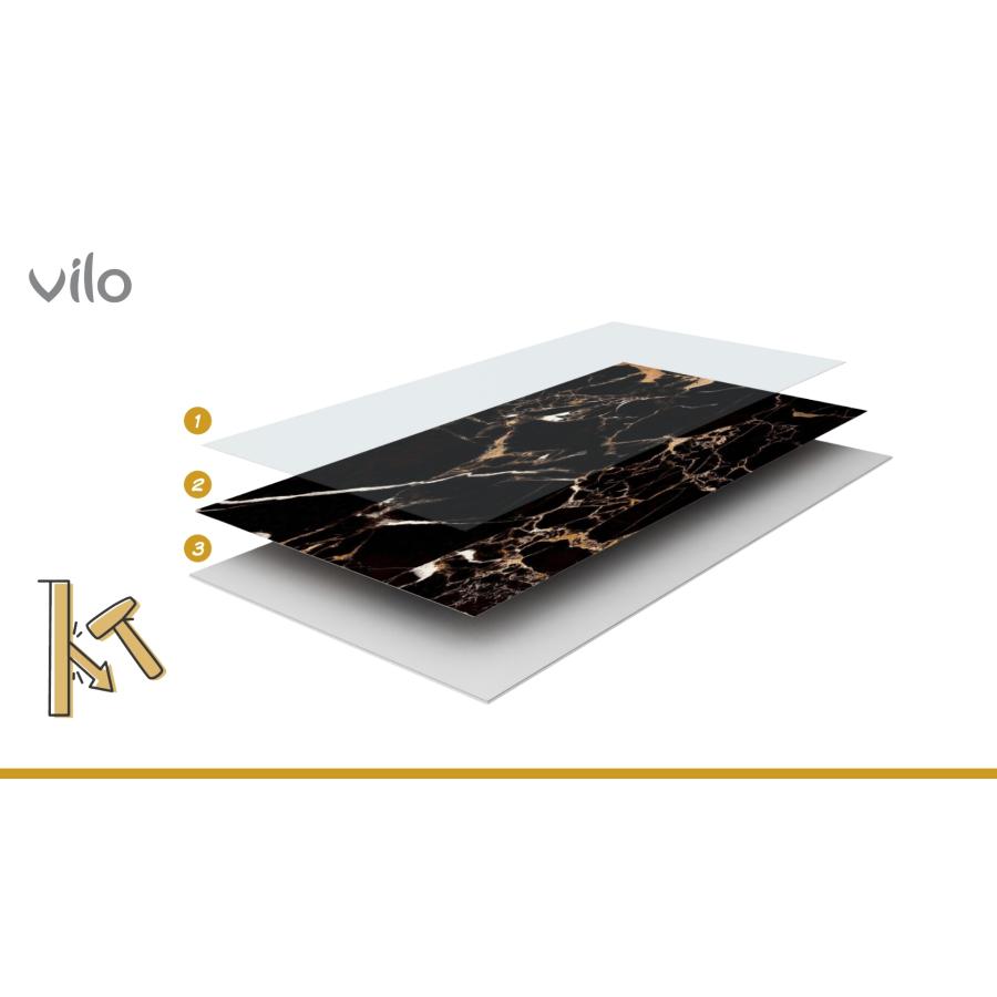 VILO SPC WALL PANEL CALACATTA BLACK 60X120 (2.88 M2)