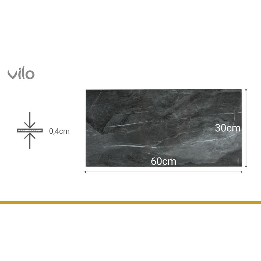 VILO SPC WALL PANEL DARK STONE 30X60 (2.34 M2)