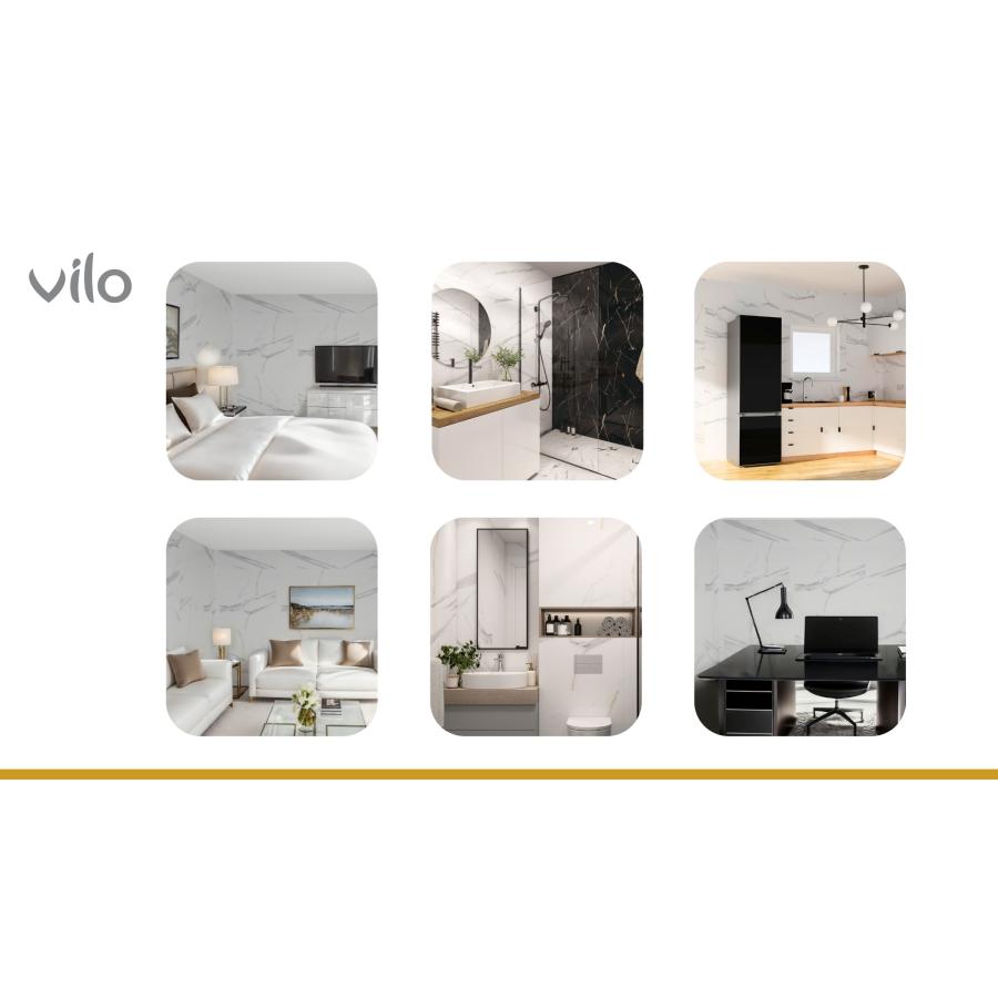 VILO SPC WALL PANEL CALACATTA WHITE 30X60 (2.34 M2)